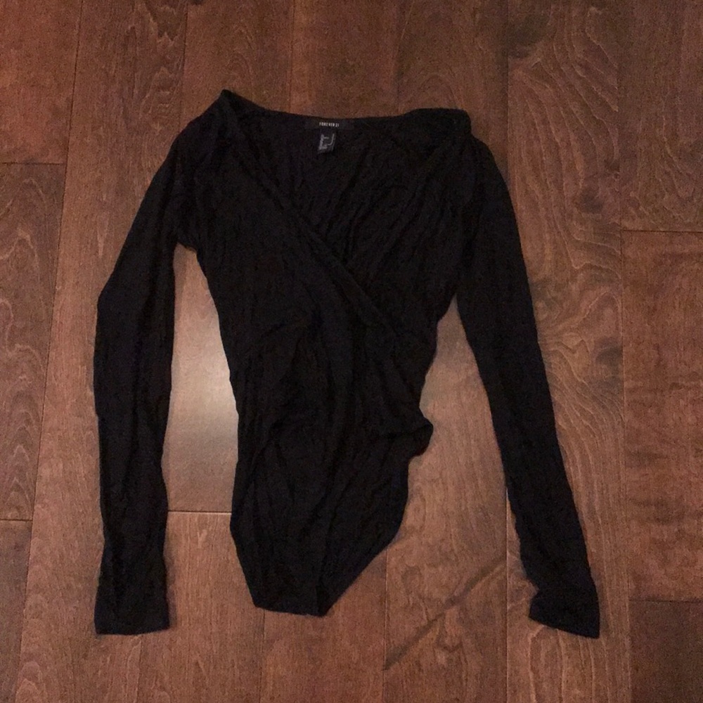 Black never worn comfortable bodysuit